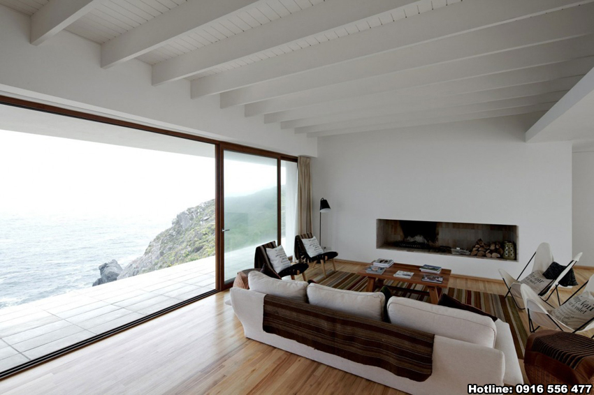 Không gian biệt thự nghỉ dưỡng tuyệt đẹp bên bờ biển với thiết kế nội thất hiện đại